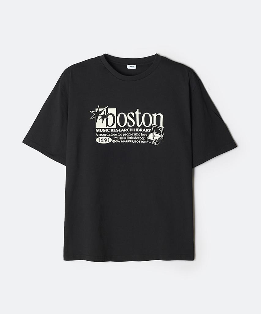 Seupao Boston Illustration Short Sleeve T-Shirt_Sprpg25C70