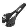 Saddle Waterproof Road Bike Cushion Breathable Hollow Cycling Racing Saddle(Black White )