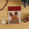 Cartoon Santa Snowman Deer Christmas Gift Bag Dimity Multicolor Christmas Apple Bag Two Sizes Large Capacity Packaging Bag