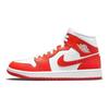 Air Jordan 1 Mid Habanero Red Women Sneakers Orange White BQ6472-116