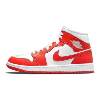 Air 1 Mid Habanero Red Damen Sneaker Orange Weiß BQ6472-116