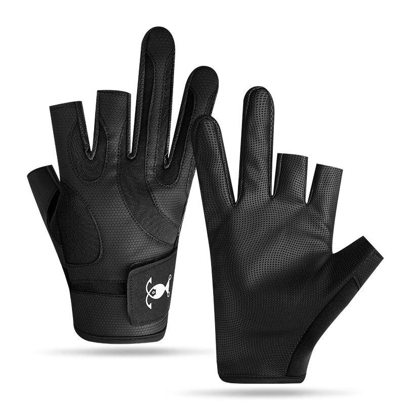 Men s Three-Finger Outdoor Fishing Gloves