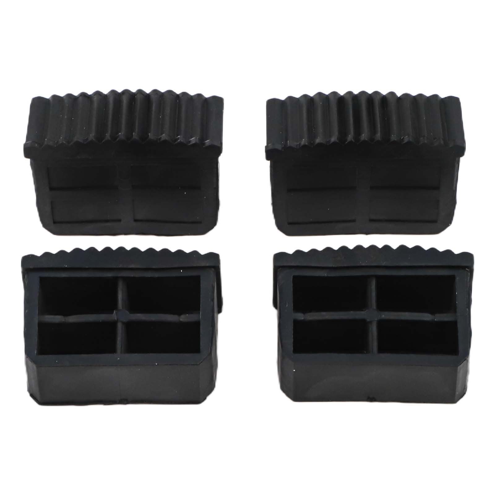 4 шт. Замена ножек стола и стула Нескользящие Складные Резиновые Ножки Лестницы Подушечки для Ног Чехлы для Ног Мебельный Коврик Ножка Стула Черный