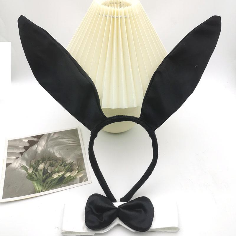 Hasenmädchen Oster & Halloween Stirnband Set - Maskerade Kleine Hasenohren