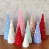 1PC Mini Glitter Tree Props Christmas Tree Ornaments Chirstmas Conical Party Sequins Home Decor