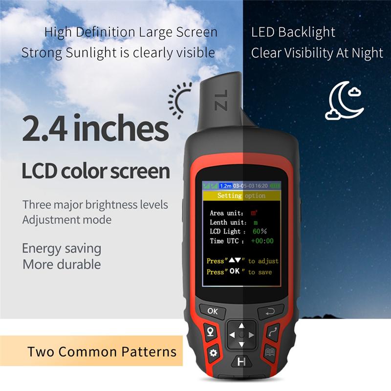 A25F-ZL166 GPS Handheld Land Meter High Precision For Ranches, Garden, Farmland Area Measurement GPS Land Surveying Equipment
