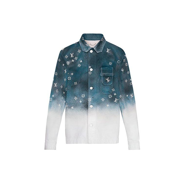 Louis Vuitton Shirt Unisex Blue White Gradient 1A5VYQ