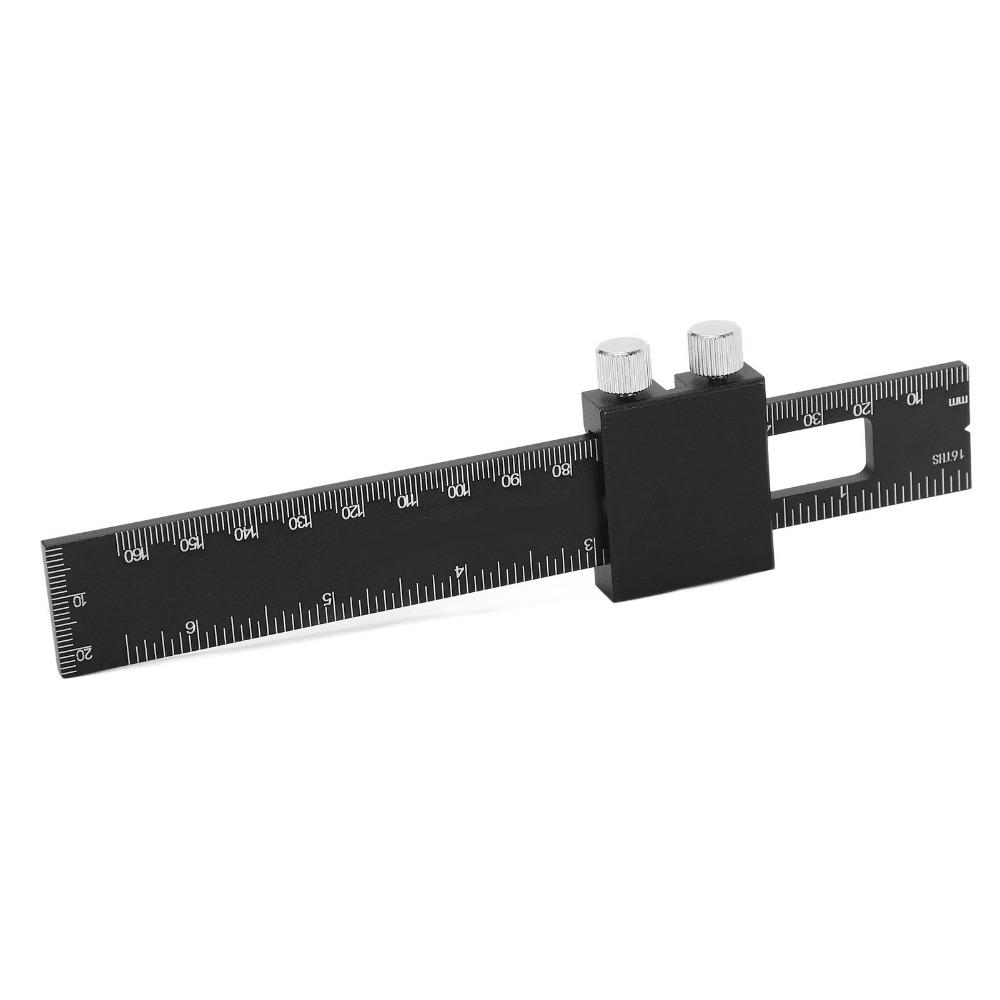 Metric Inch Scale T Square Ruler Aluminum Alloy Scribing Ruler  Construction Measuring