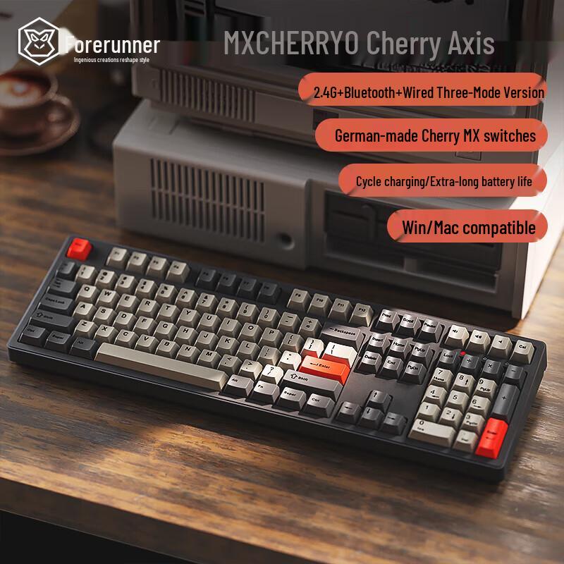 Forerunner CR108 Cherry MX Tri-Mode Mechanical Keyboard
