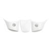 For Tesla Model 3/Y - Car Matte White Interior Steering Wheel Cover Trim