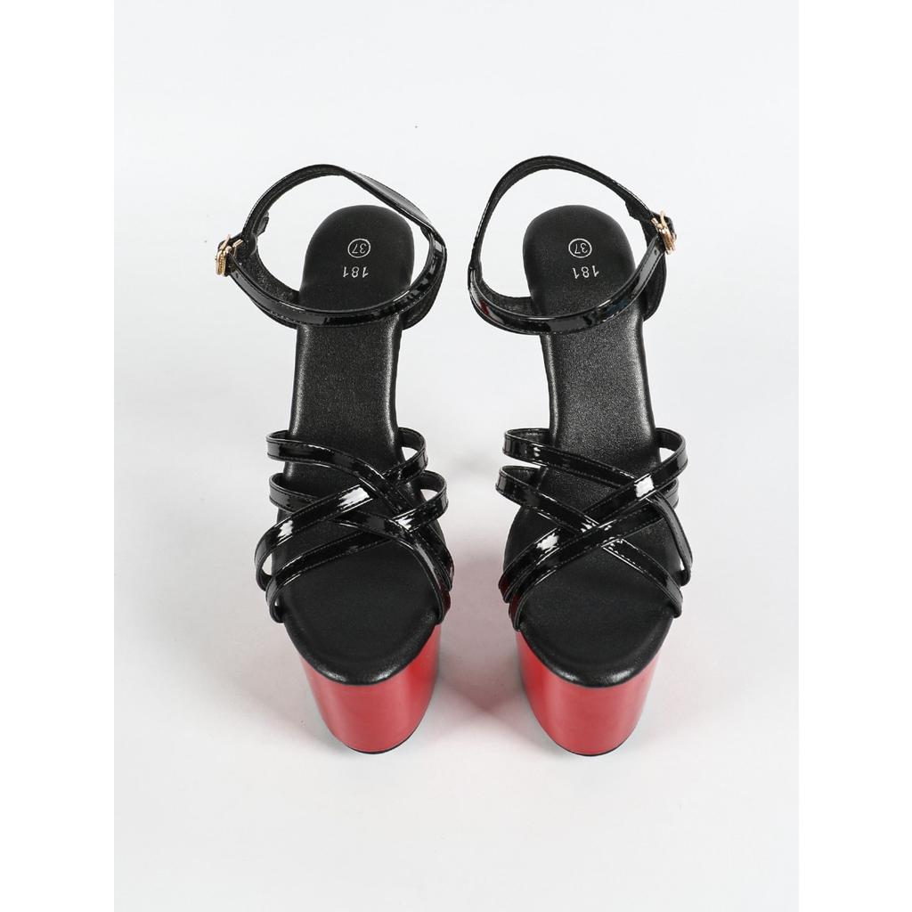Sandals High Heels Stiletto Sexy Black Waterproof Table High Super High Sandals Women's Platform Sandals LFD-181-Q9