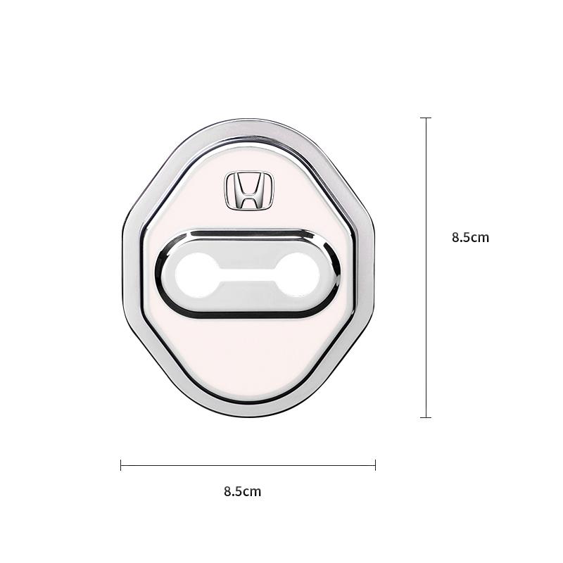 RJVK8 4Pcs TPU Door Lock Buckle Protective Cover Car Accessory For Honda Civic FIT CRV Accord Jazz HRV Prelude Insight Odyssey CRZ 5th