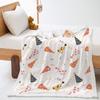2D Digital Printed Cover Blanket Birthday Cake Blessing Thickened Lamb Fleece Crystal Fleece Blanket