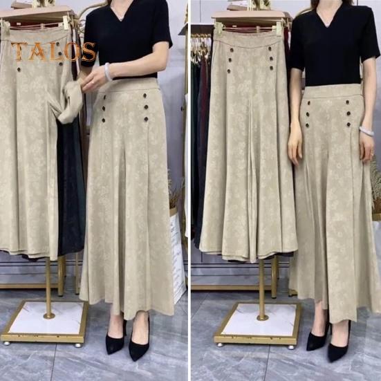 Pantaloni Casual da Donna con Stampa Floreale e Tasche Rinforzate a Vita Media a Gamba Larga Pantaloni Stampati Casual Streetwear