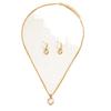 Fashion Heart Pendant Earrings Necklace Set