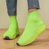 New Fly-woven Casual Sports Shoes Thick-soled Heightened Feet Breathable Lazy Couple Shoes Tide
