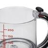 4-in-1 Adjustable Measuring Mess-free Glass Cup Measuring Cup with Scraper Edges Multi-Functional Kitchen Essential for Baking Cooking