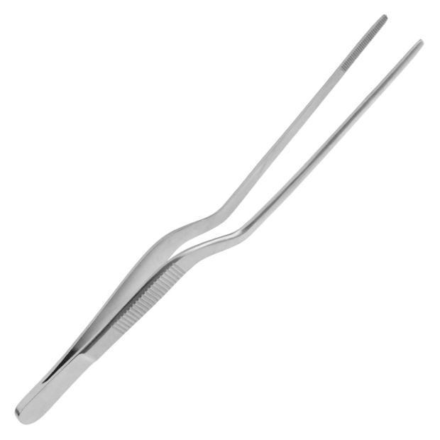 Molecular Gastronomy Bent & Straight Tip Cooking Tweezers for Western & Chinese Cuisine