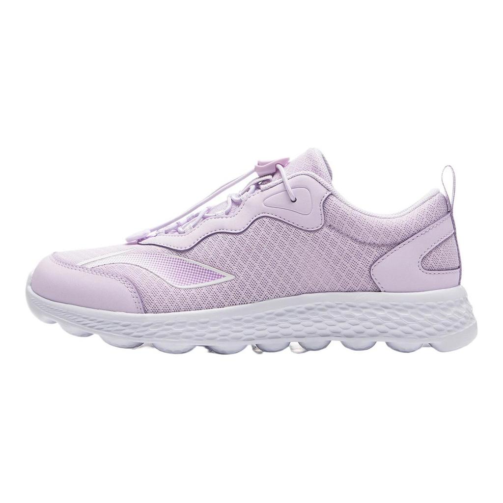 Li Ning Kids Sports Lifestyle Series Running Simple Fashion Versatile Classic Running Shoes Kids Running Shoes Cool-Purple YKFR024-12