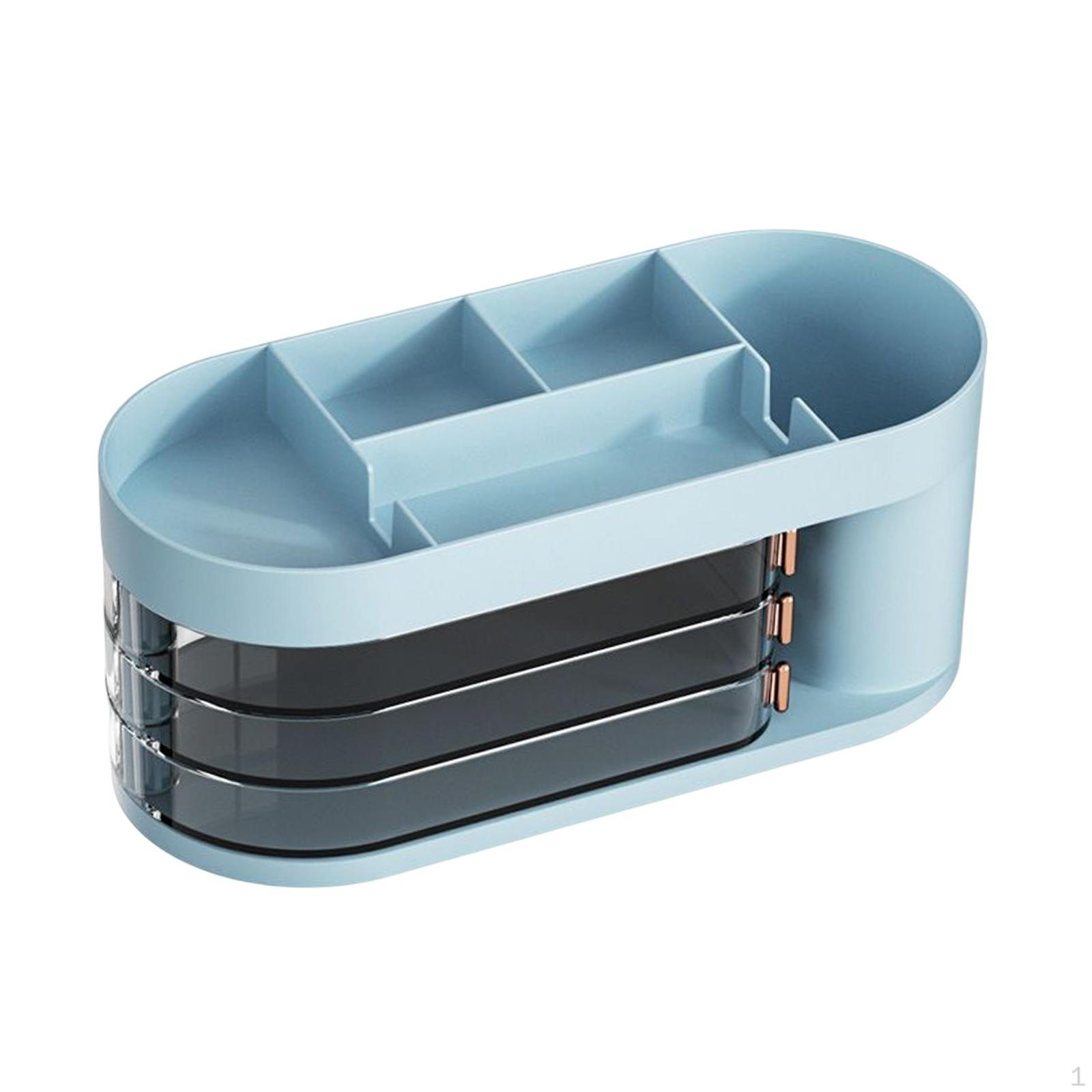 

Настольный держатель для хранения косметики, душевая кабина, сотовый телефон, многофункциональные ювелирные изделия, украшенные белый