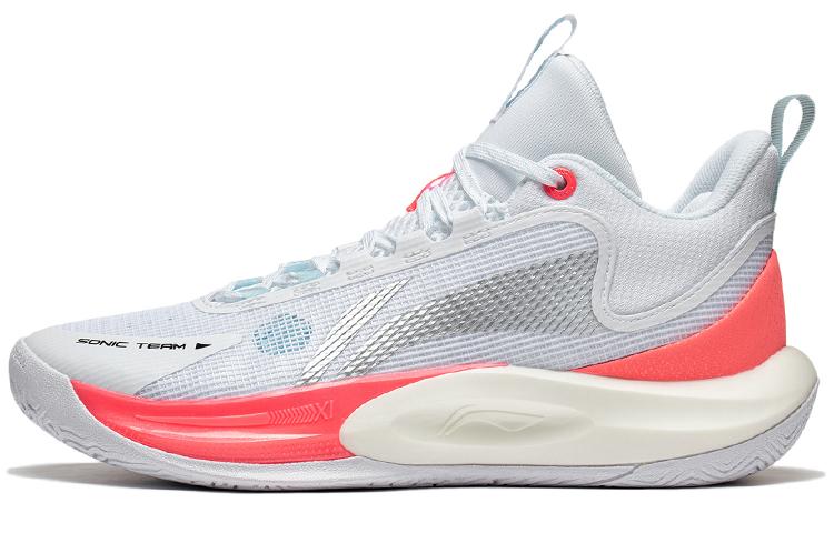 Li Ning Men's Sonic Team Comfortable Slip Resistant, Abrasion Resistant, Support, Rebound Mid Top Basketball Shoes Abpt023-2 Cm