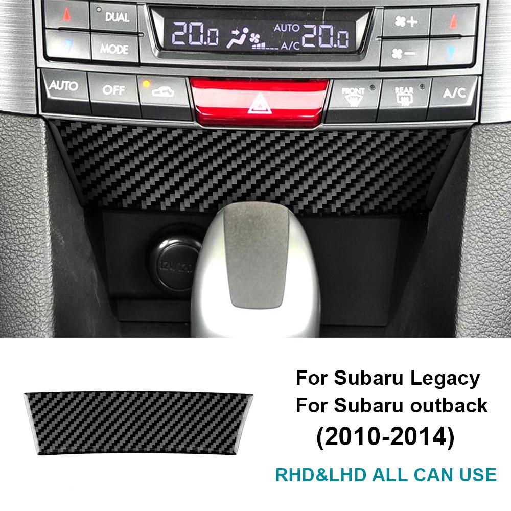 

Наклейка из настоящего мягкого углеродного волокна для Subaru Legacy Outback 2010 2011 2012 2013 2014 LHD RHD Отделка панели прикуривателя автомобиля For Legacy 10-14