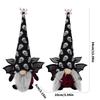 Scary Gnomes Figurine With Skull Design Halloween Party Decoration User Friendly Durable Fabric Home Festival Display