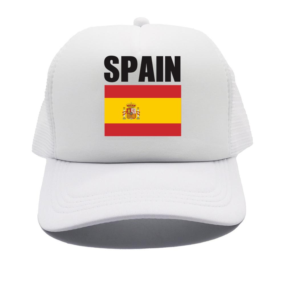 Flag Of Spain Baseball Cap For Women Unisex Country Proud Mesh Net Trucker Hats Summer Breathable Snapback Dad Gift Caps
