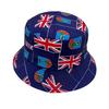 Bucket Hat Plus Size Patch Double-Sided Wear Polyacetic Fiber Thick Premium Gothic Running Custom National Flag Bucket Hat