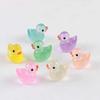 20/50/100Pcs Resin Mini Duck Miniature Figurines Ornaments Decor Yellow Animal Garden Crafts Tiny Duck Landscape Plants Fairy
