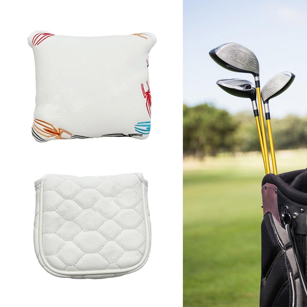 Magnetic Closure Golf Mallet Cover PU Leather Protective Dustproof Thick Soft Inner Golf Headcover for Club Heads