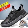 Mens Leather Shoes Genuine Cowhide Breathable Casual Clown Sneakers Fashion Footwear