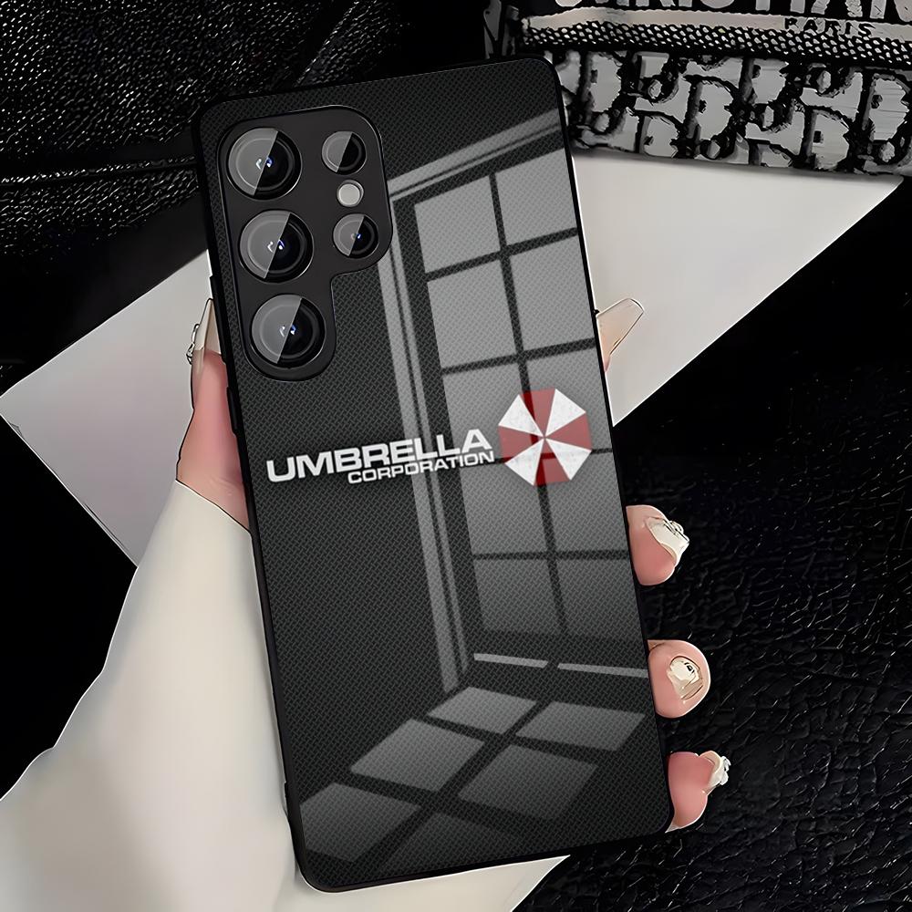 

Чехол для телефона Resident Evil Umbrella для Samsung S26 S25 Plus S20 S20 Plus S22 Ultra S23 FE S21 Plus S21 Ultra Стеклянная крышка Samsung S23 Ultra
