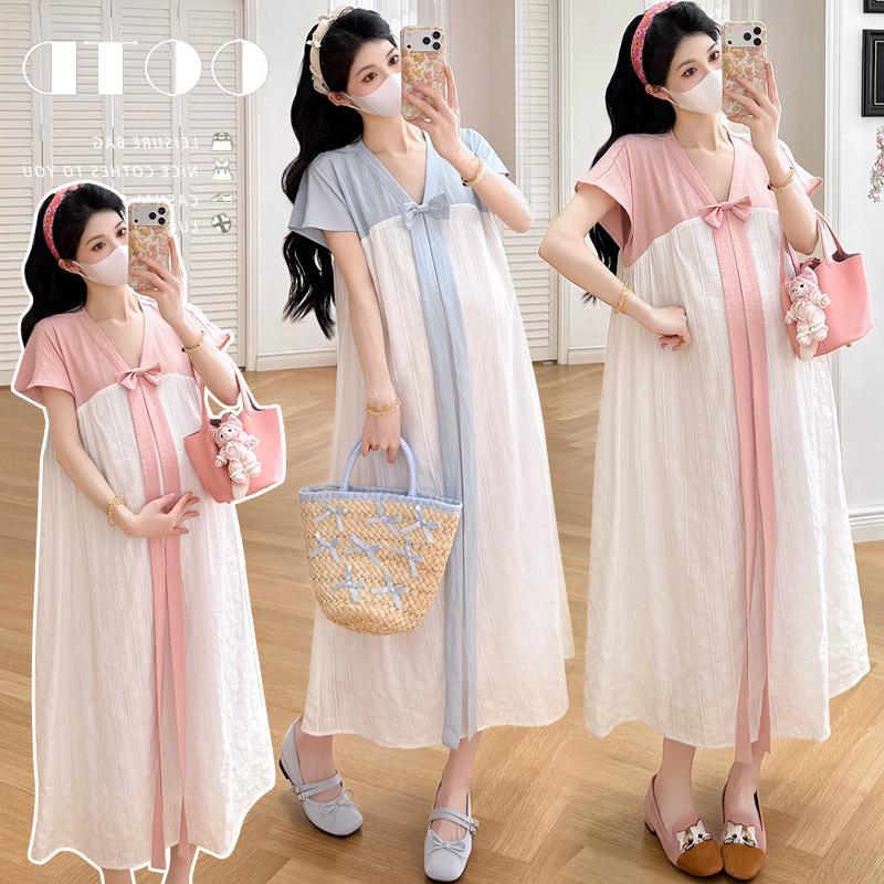 New Style Chinese Casual Maternity Dress for Summer XL