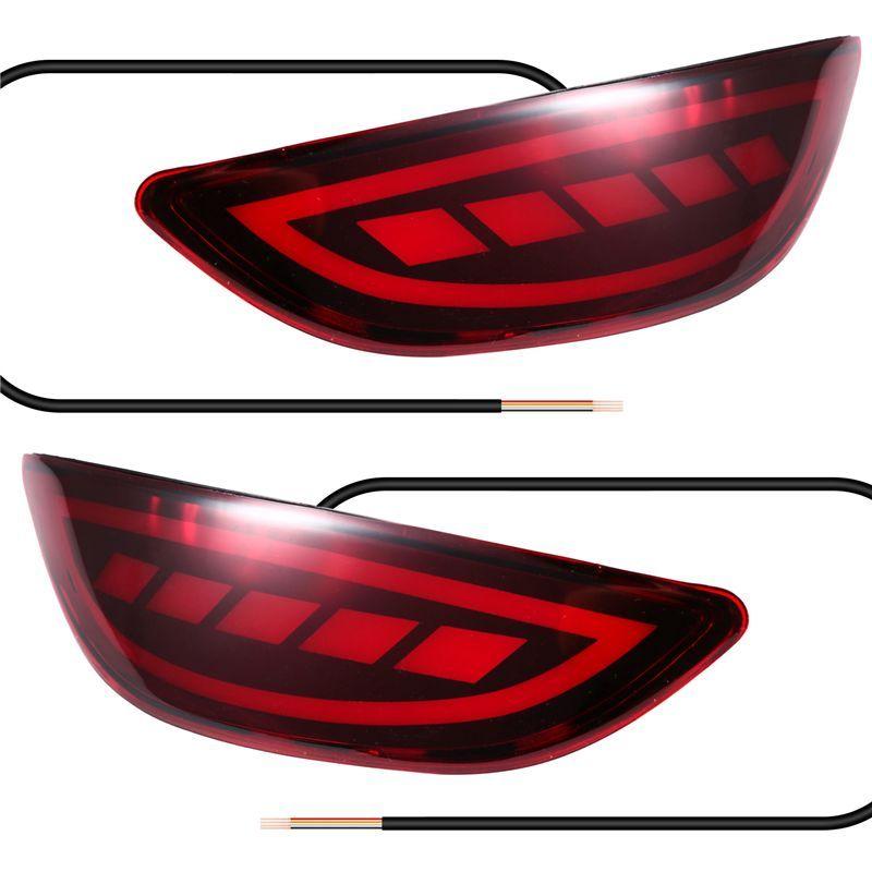 Car LED Rear Bumper Light For Accent Verna Solaris Brio 2008-2015 Tail Reflector Brake Fog Lamp Turn Signal