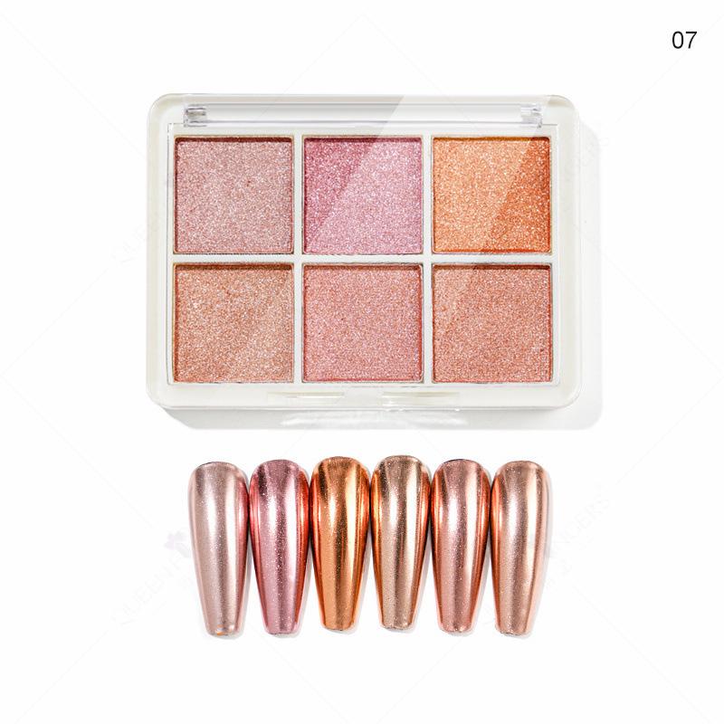 Aurora Silver Chameleon Mirror Eyeshadow Glitter Powder