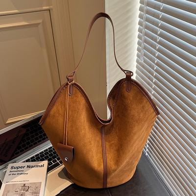 Retro Lazy Wind Torba pod pachę Damska Jesień Nowa Moda Torba Tote Komutacyjna Duża Pojemność Torba na ramię dla matki i dziecka