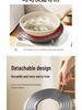 Removable Enamel Heat Conduction Plate: Prevents Pot Bottom Burn on Coal Gas Stoves and Offers Defrosting and Insulation.