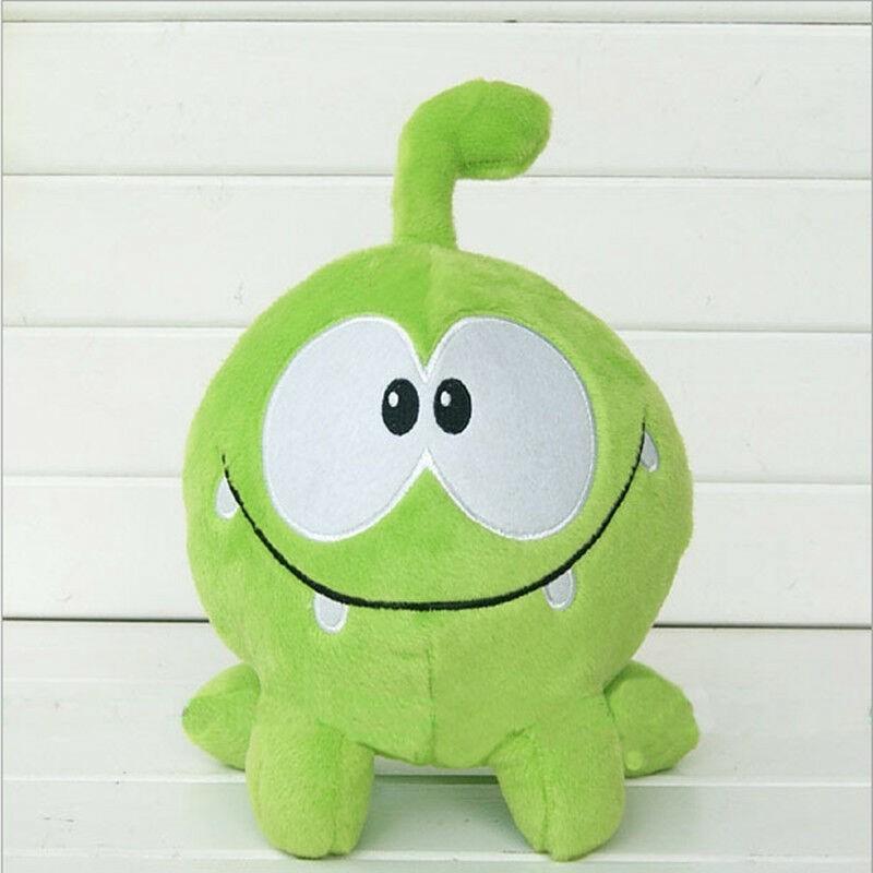 Adorable 8" Cut The Rope Candy Monster Om Nom Plush Toy Soft Doll Gift Figure