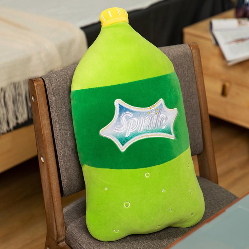 Sprite Cartoon Coke Plush Toys Creative Cushion Stuffed Birthday Gifts Dolls