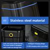 Smart Waste Bins with Lid Waste Bins Large Capacity Living Room Trash Can Stainless Steel Trash Can Modern Kitchen and Home Item