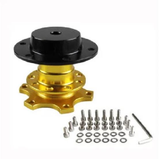 Universal Steering Wheel Quick Release Hub Boss Kit Wheel Hub Adapter For 6 hole Steering Wheel Hub золотой