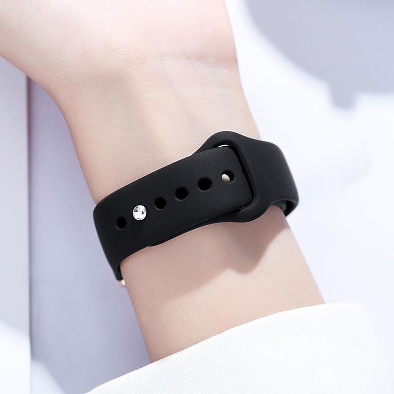 Stylish Jelly Color Student Watch Simple Silicone Small Square Plate Watch Quartz Waterproof Women'S Watch