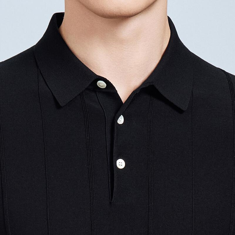 Men's Silk Blend Long-Staple Cotton Polo Shirt