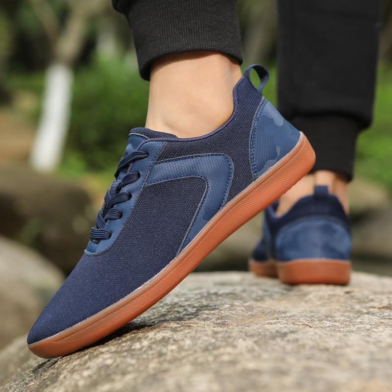 Anti-slip Wide Toe Training Sneakers Light Breathable Casual Sports Shoes Mesh Gym Fitness Flat Shoes