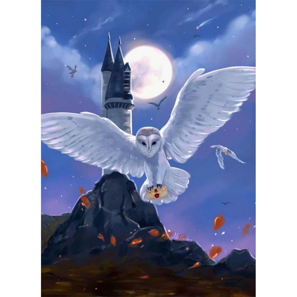 5d Diy Ζωγραφική με Διαμάντια Αέρος Harry Potter Μαγικό Κάστρο Κουκουβάγια Νέα Συλλογή Κέντημα Κοσμήματα Διακόσμηση Σπιτιού Ψηφιδωτό Σταυροβελονιά Δώρο