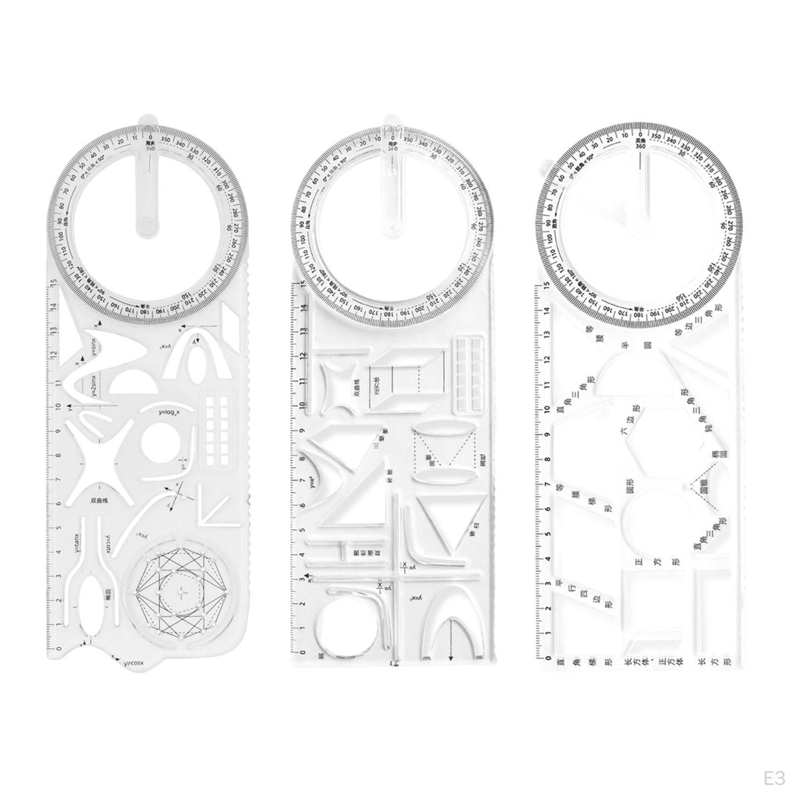 Шаблон чертежа геометрической линейки. Измерительные пластиковые линейки для школы — фото 4