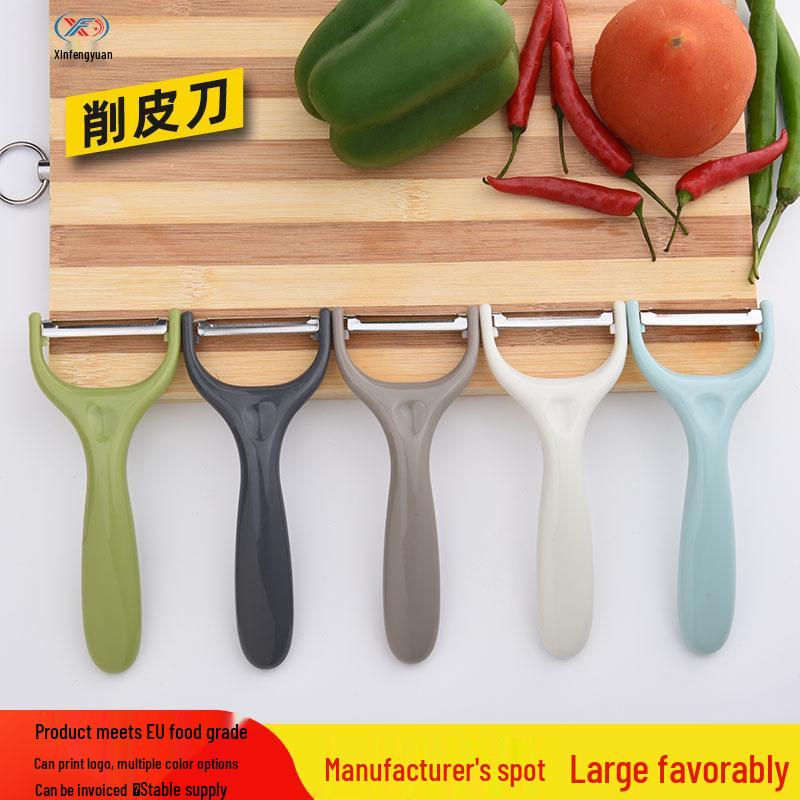 

Многофункциональная овощечистка и фрукточистка из нержавеющей стали с пластиковой теркой для дыни Light Blue