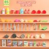 Cocina de Juguete con Agua Corriente, 85 Piezas de Accesorios, Grifo Eléctrico, Luces, Sonidos, para Niños de 3 a 6 Años, Plástico, Verde
