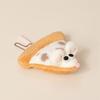 Adorable Pizza Slice Plush Cute Toy Doll Kawaii Food Keychain Soft Stuffed Bag Charm For Daily Use